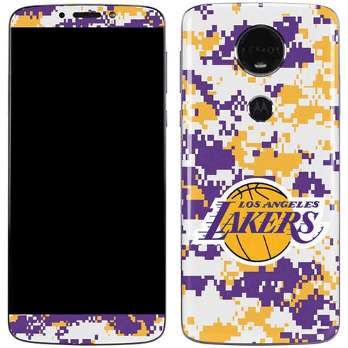NBA Los Angeles Lakers Digi Camo Moto E5 Plus Skin