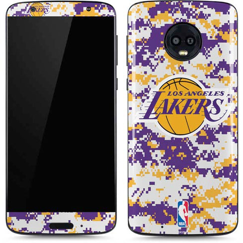NBA Los Angeles Lakers Digi Camo Moto G6 Skin