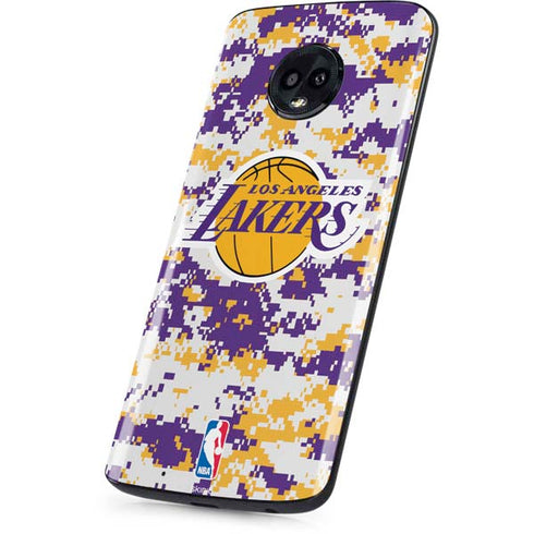 NBA Los Angeles Lakers Digi Camo Moto G6 Skin