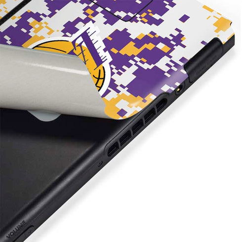 NBA Los Angeles Lakers Digi Camo Nintendo Switch Bundle Skin