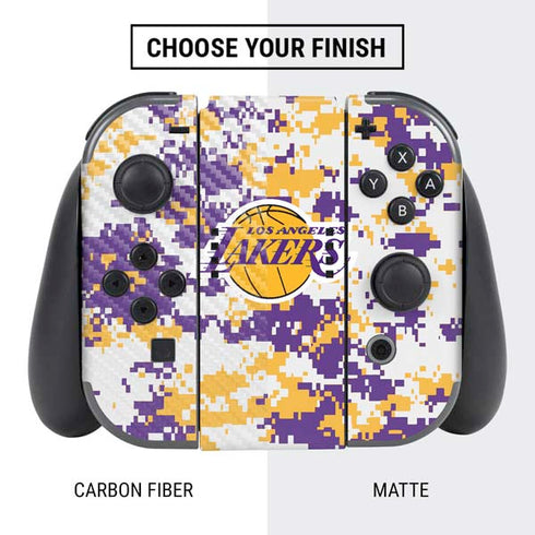NBA Los Angeles Lakers Digi Camo Nintendo Switch Bundle Skin