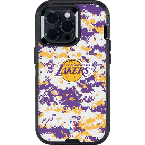 NBA Los Angeles Lakers Digi Camo Otterbox Defender iPhone Skin