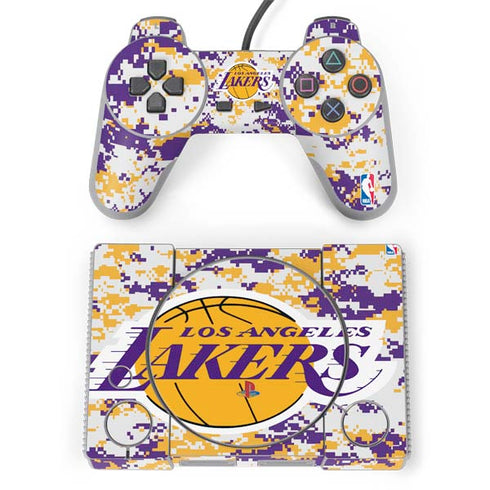 NBA Los Angeles Lakers Digi Camo PlayStation Classic Bundle Skin