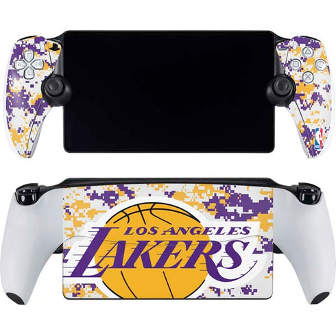 NBA Los Angeles Lakers Digi Camo PlayStation Portal Remote Player Skin