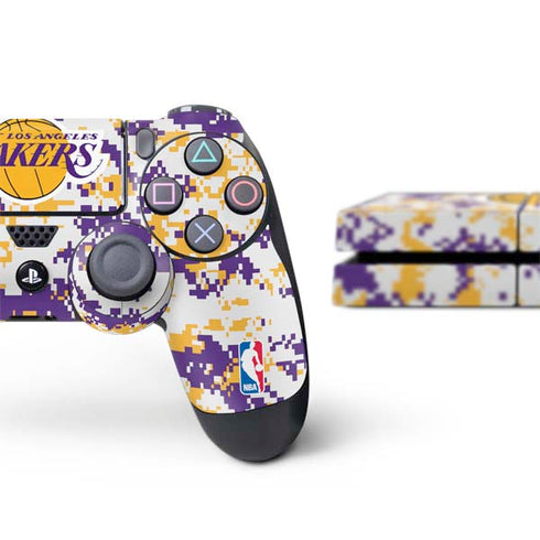 NBA Los Angeles Lakers Digi Camo PS4 Console and Controller Bundle Skin