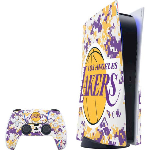 NBA Los Angeles Lakers Digi Camo PS5 Bundle Skin