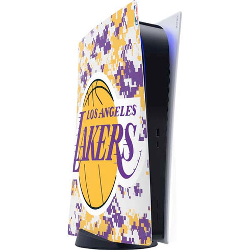 NBA Los Angeles Lakers Digi Camo PS5 Digital Edition Console Skin