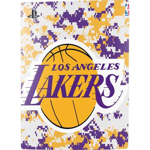 NBA Los Angeles Lakers Digi Camo PS5 Digital Edition Console Skin