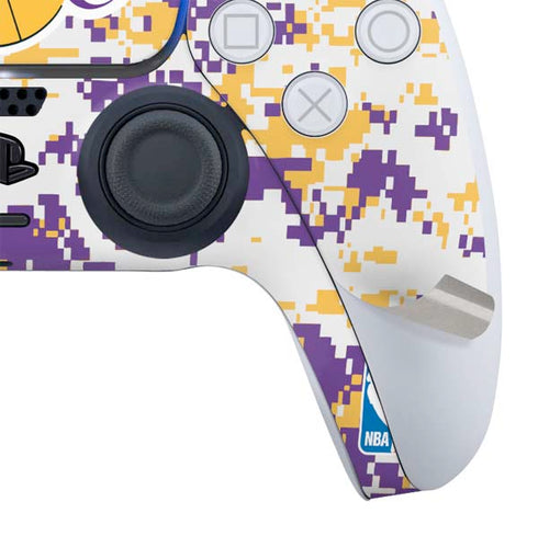 NBA Los Angeles Lakers Digi Camo PS5 Slim Digital Edition Bundle Skin