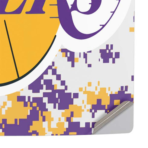 NBA Los Angeles Lakers Digi Camo PS5 Slim Digital Edition Console Skin