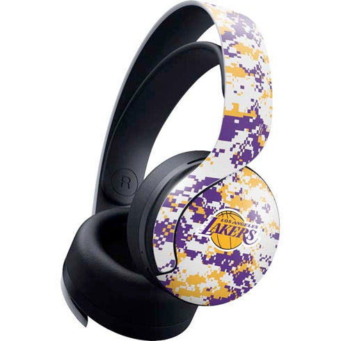 NBA Los Angeles Lakers Digi Camo PULSE 3D Wireless Headset for PS5 Skin