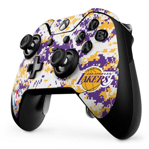 NBA Los Angeles Lakers Digi Camo Xbox One Elite Controller Skin