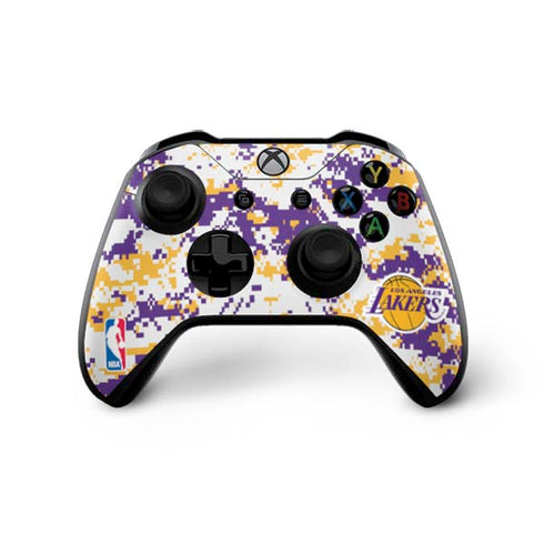 NBA Los Angeles Lakers Digi Camo Xbox One X Bundle Skin