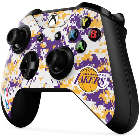 NBA Los Angeles Lakers Digi Camo Xbox One X Controller Skin