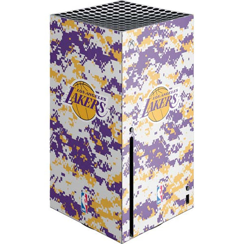 NBA Los Angeles Lakers Digi Camo Xbox Series X Console Skin