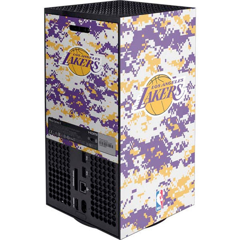 NBA Los Angeles Lakers Digi Camo Xbox Series X Console Skin