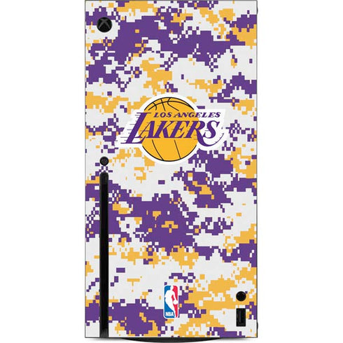 NBA Los Angeles Lakers Digi Camo Xbox Series X Console Skin