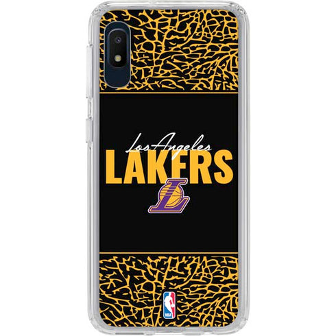 NBA Los Angeles Lakers Elephant Print Galaxy A10e Clear Case
