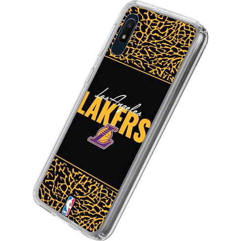 NBA Los Angeles Lakers Elephant Print Galaxy A10e Clear Case