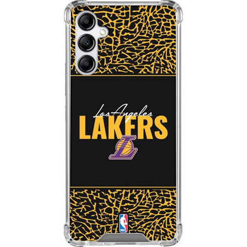 NBA Los Angeles Lakers Elephant Print Galaxy A14 5G Clear Case