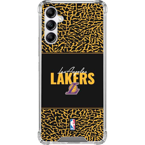 NBA Los Angeles Lakers Elephant Print Galaxy A15 5G Clear Case