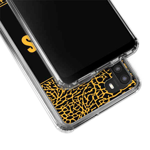 NBA Los Angeles Lakers Elephant Print Galaxy A21 Clear Case