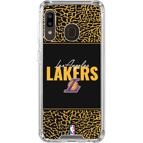 NBA Los Angeles Lakers Elephant Print Galaxy A30 Clear Case