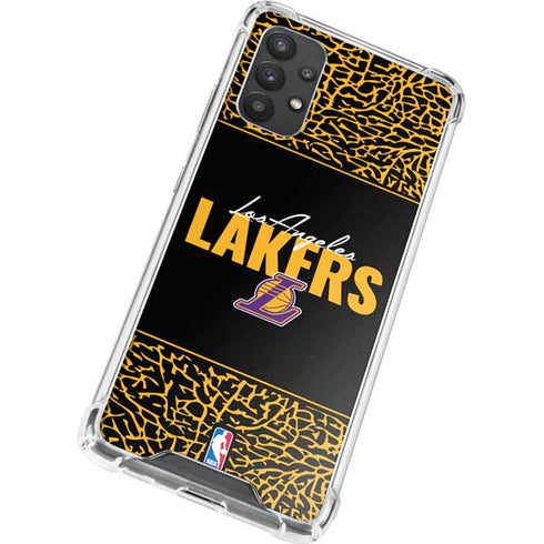 NBA Los Angeles Lakers Elephant Print Galaxy A32 5G Clear Case