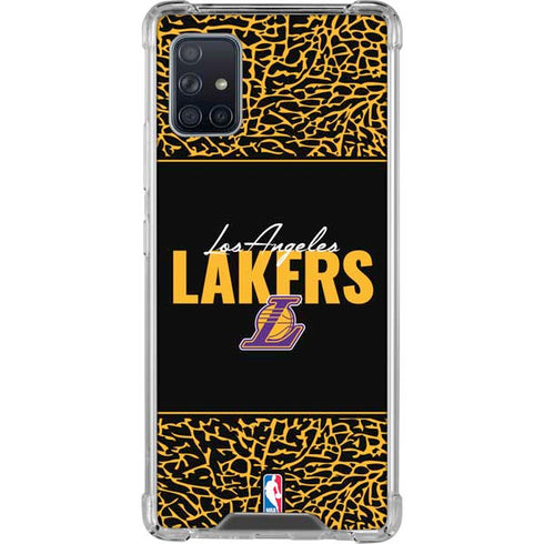 NBA Los Angeles Lakers Elephant Print Galaxy A51 5G Clear Case