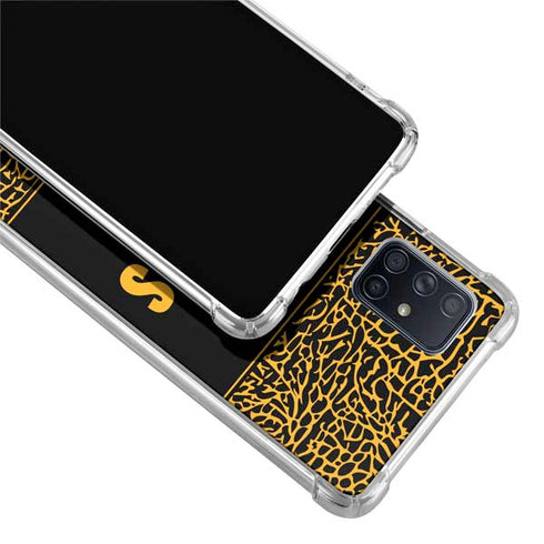 NBA Los Angeles Lakers Elephant Print Galaxy A71 5G Clear Case