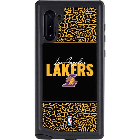 NBA Los Angeles Lakers Elephant Print Galaxy Note 10 Waterproof Case