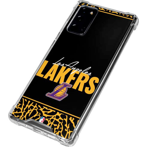 NBA Los Angeles Lakers Elephant Print Galaxy Note20 5G Clear Case