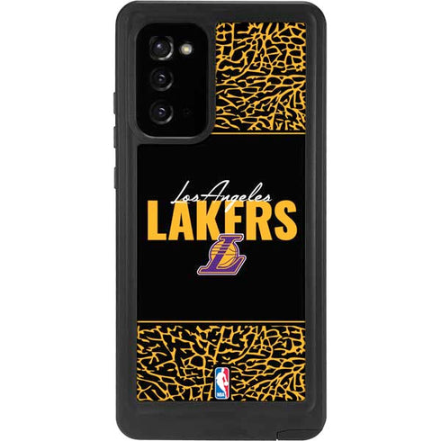 NBA Los Angeles Lakers Elephant Print Galaxy Note20 5G Waterproof Case