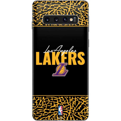 NBA Los Angeles Lakers Elephant Print Galaxy S10 Skin