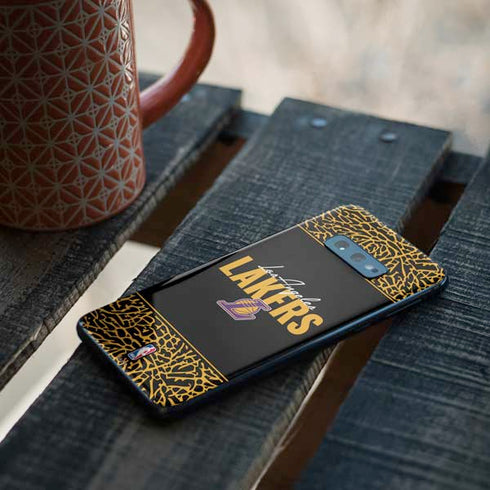 NBA Los Angeles Lakers Elephant Print Galaxy S10e Skin