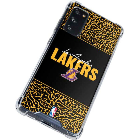 NBA Los Angeles Lakers Elephant Print Galaxy S20 FE Clear Case