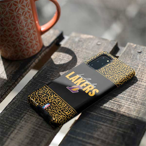 NBA Los Angeles Lakers Elephant Print Galaxy S20 Plus Pro Case