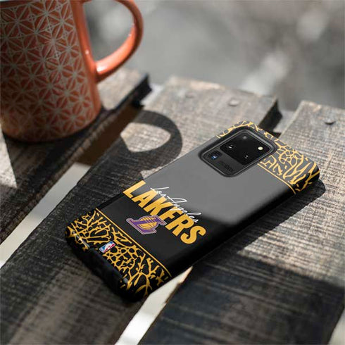 NBA Los Angeles Lakers Elephant Print Galaxy S20 Ultra 5G Pro Case