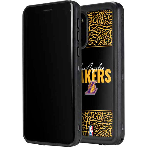 NBA Los Angeles Lakers Elephant Print Galaxy S20 Waterproof Case