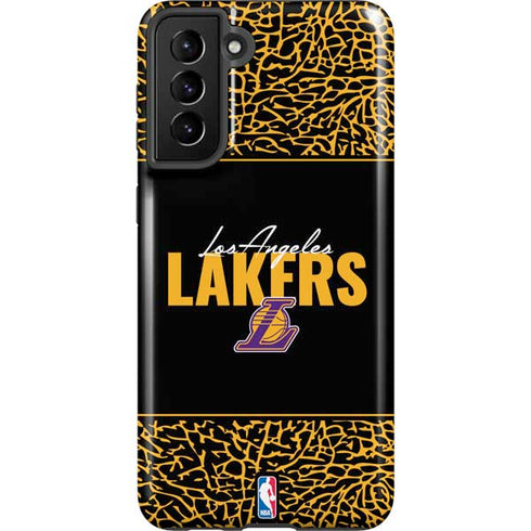 NBA Los Angeles Lakers Elephant Print Galaxy S21 FE Pro Case