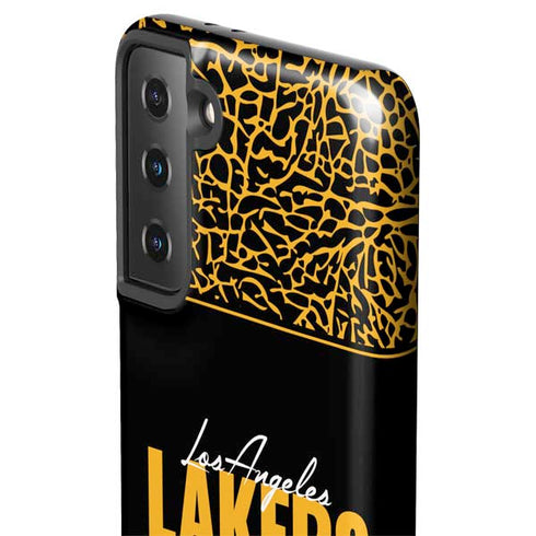 NBA Los Angeles Lakers Elephant Print Galaxy S21 Plus 5G Pro Case