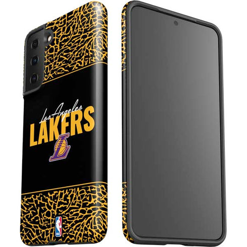NBA Los Angeles Lakers Elephant Print Galaxy S21 Plus 5G Pro Case