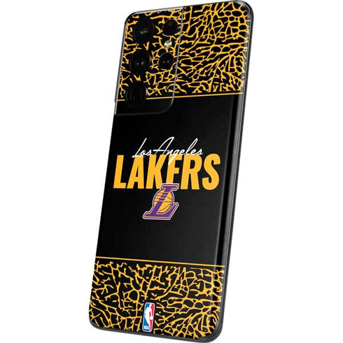 NBA Los Angeles Lakers Elephant Print Galaxy S21 Ultra 5G Skin