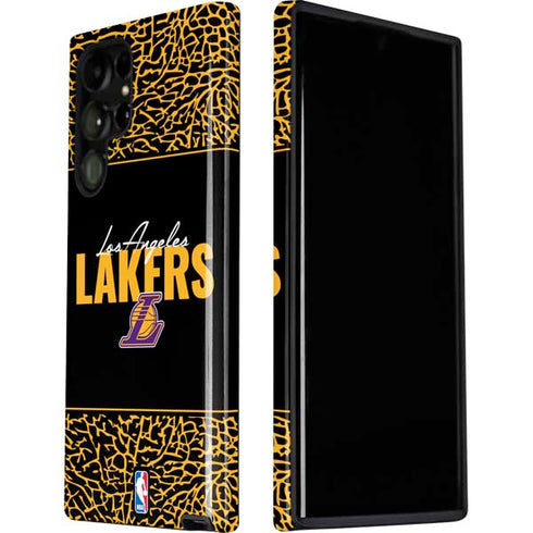 NBA Los Angeles Lakers Elephant Print Galaxy S22 Ultra Pro Case