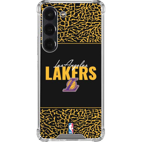 NBA Los Angeles Lakers Elephant Print Galaxy S23 Clear Case