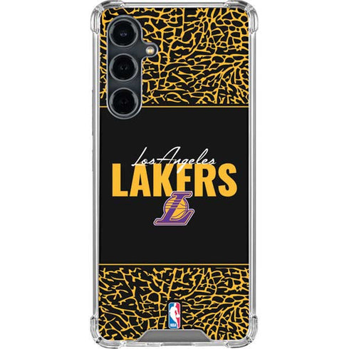 NBA Los Angeles Lakers Elephant Print Galaxy S23 FE Clear Case