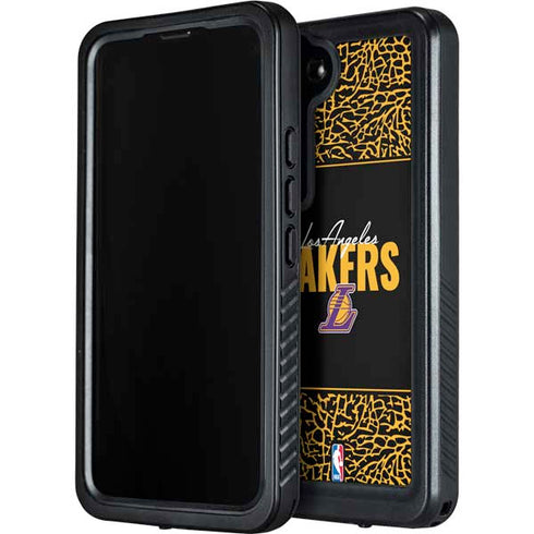 NBA Los Angeles Lakers Elephant Print Galaxy S23 Plus Waterproof Case