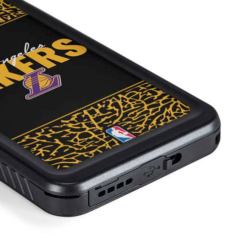 NBA Los Angeles Lakers Elephant Print Galaxy S23 Plus Waterproof Case