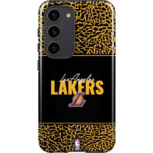 NBA Los Angeles Lakers Elephant Print Galaxy S23 Pro Case
