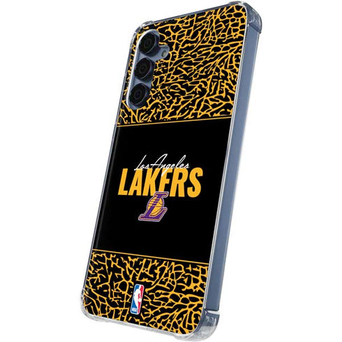 NBA Los Angeles Lakers Elephant Print Galaxy S24 Clear Case